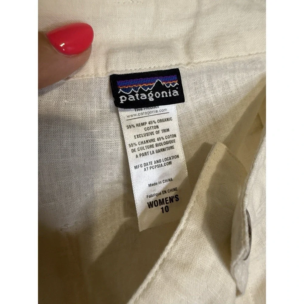 Patagonia Women's Shorts Hemp‎ Organic Cotton Striped Colorful Casual Size 10
